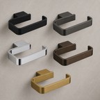 Bedgebury Toilet Roll Holder 153 x 79 x 20mm - Chrome | Matt Black | Brushed Brass | Brushed Bronze | Gunmetal