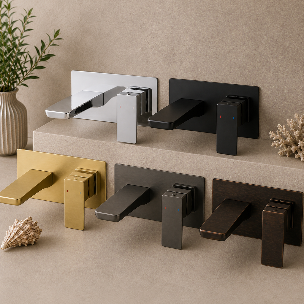 Bedgebury Wall Mounted Basin Mixer Tap – 5 Finishes