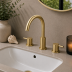 Bewl 3 Tap Hole Deck Mounted Basin Mixer Tap – 3 Finishes