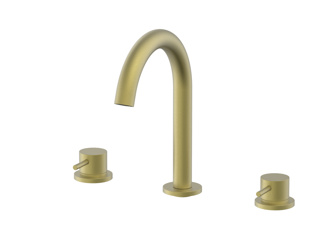 Bewl 3 Tap Hole Deck Mounted Basin Mixer Tap – 3 Finishes
