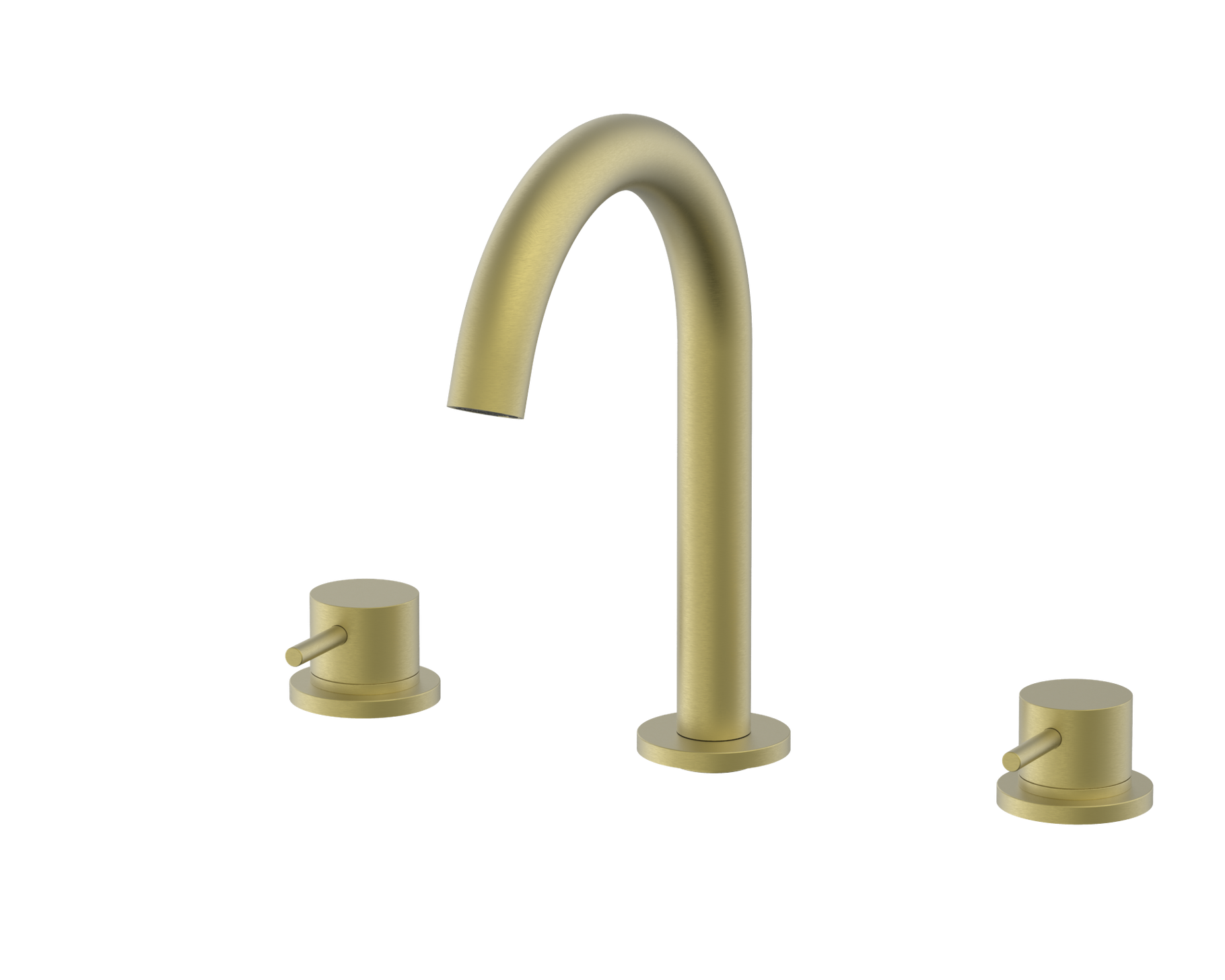 Bewl 3 Tap Hole Deck Mounted Basin Mixer Tap – 3 Finishes