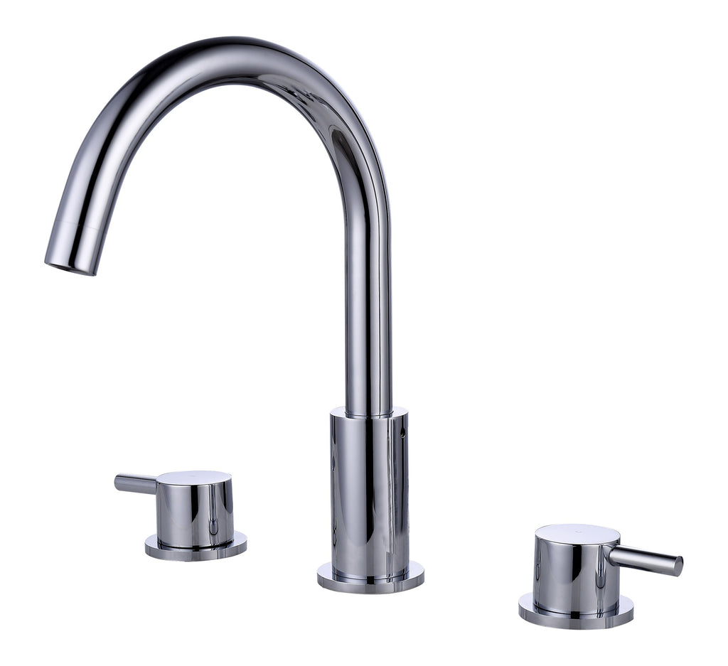 Bewl 3 Tap Hole Deck Mounted Basin Mixer Tap – 3 Finishes