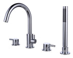 Bewl Deck Mounted 4 Tap Hole Bath Shower Mixer – 3 Finishes