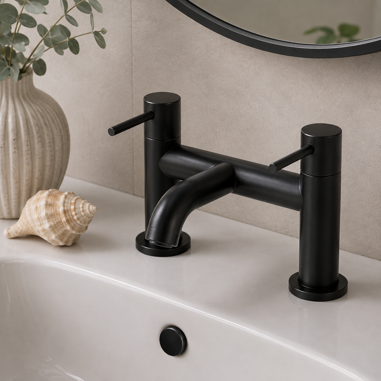 Bewl Deck Mounted Bath Filler Tap – 5 Finishes