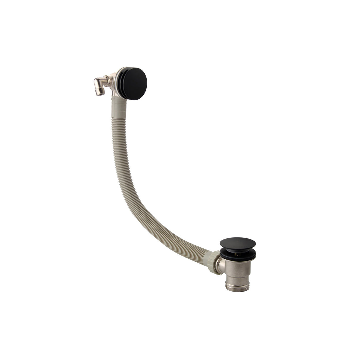 Bewl Round Bath Filler with Easy-Clean Push-Button Waste & Overflow