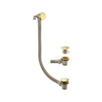 Bewl Round Bath Filler with Easy-Clean Push-Button Waste & Overflow