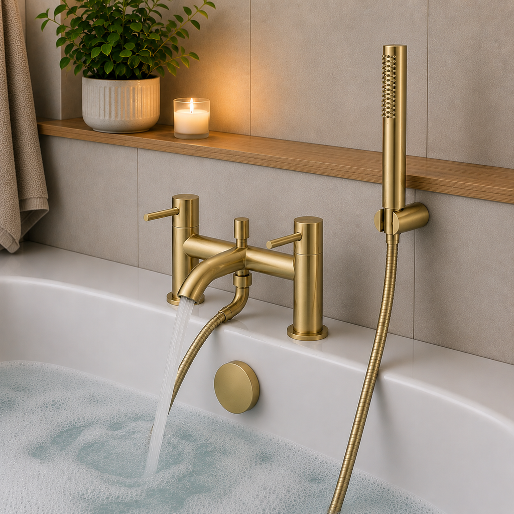 Bewl Bath Shower Mixer Tap with Handset – 5 Finishes