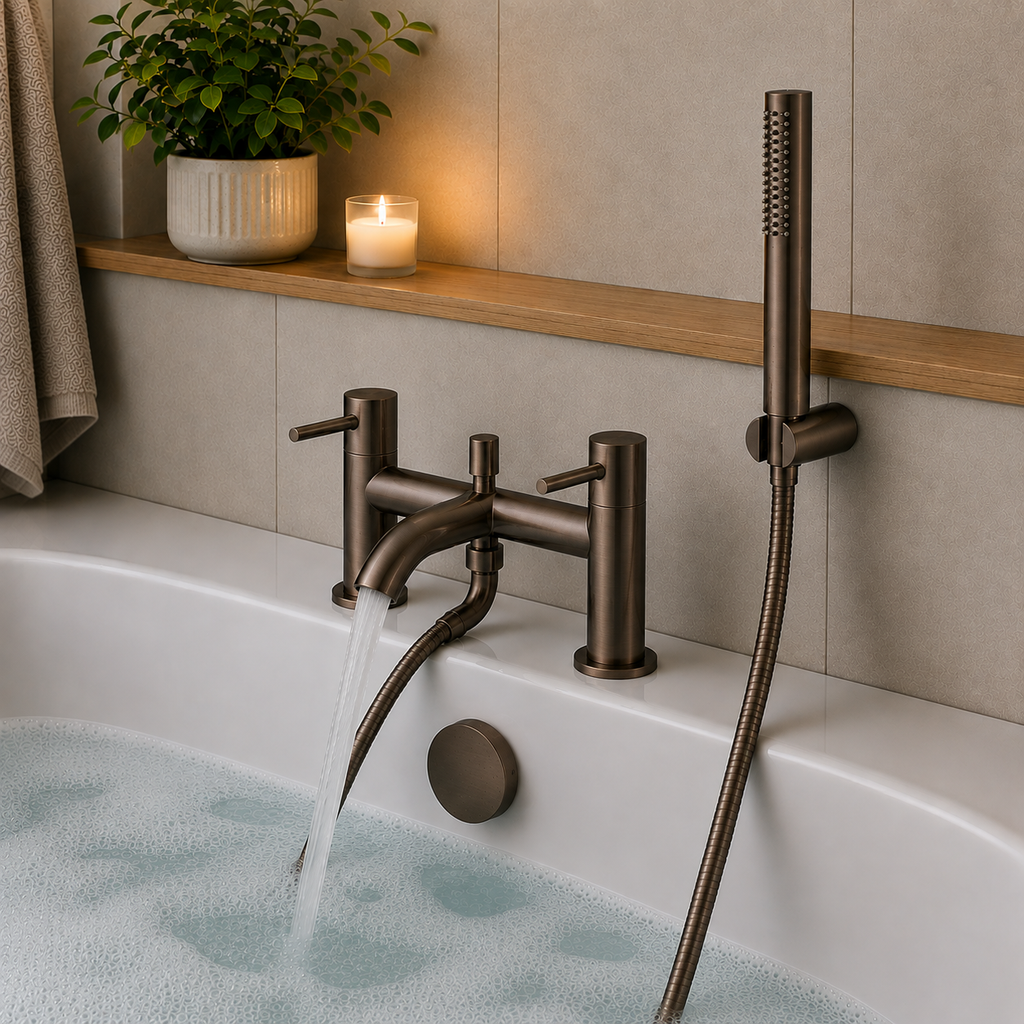 Bewl Bath Shower Mixer Tap with Handset – 5 Finishes
