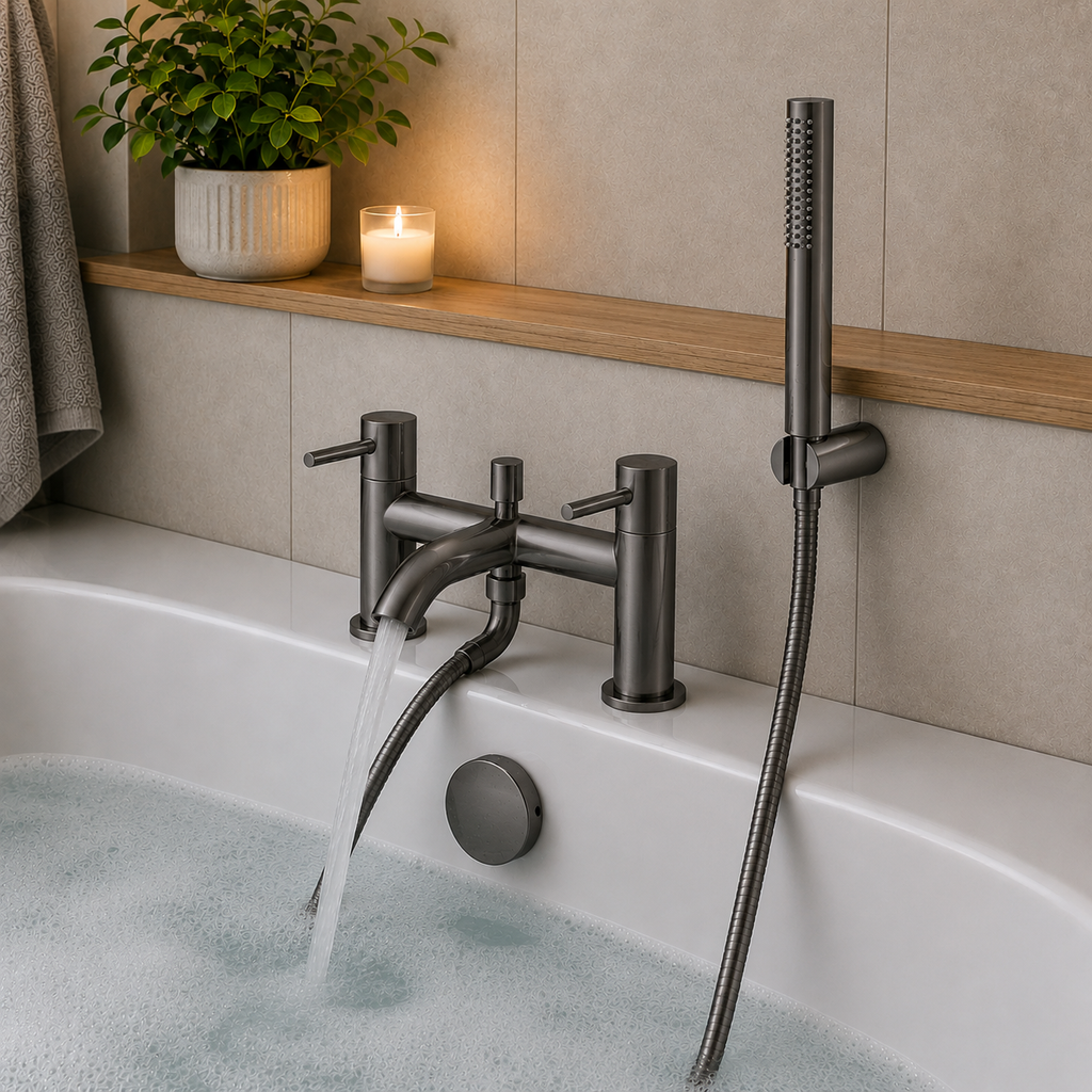 Bewl Bath Shower Mixer Tap with Handset – 5 Finishes
