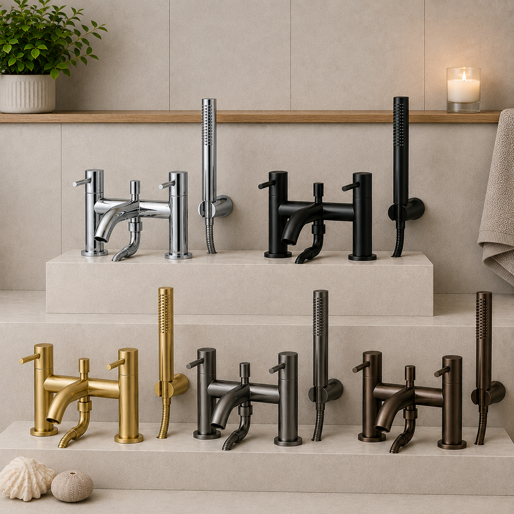 Bewl Bath Shower Mixer Tap with Handset – 5 Finishes