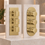 Bewl Triple Outlet Three Control Concealed Thermostatic Shower Valve