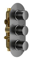 Bewl Double Outlet 3 Control Concealed Thermostatic Shower Valve