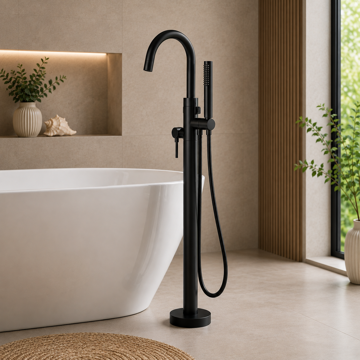 Bewl Freestanding Bath Shower Mixer Tap – 5 Finishes