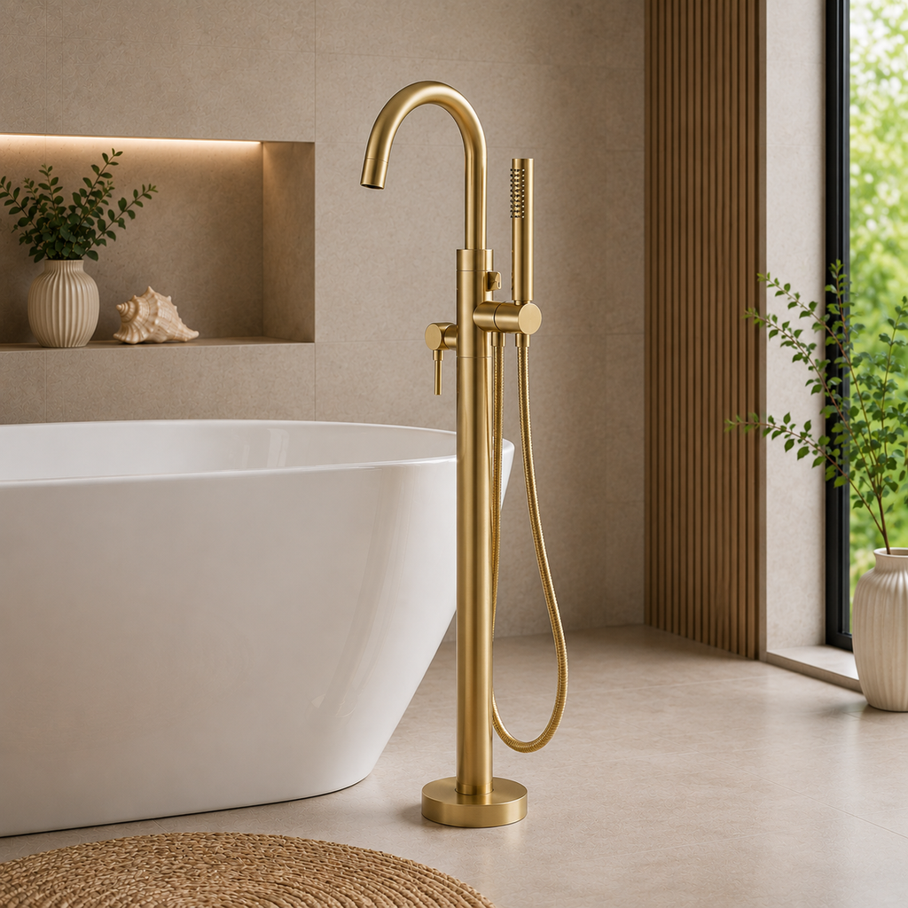 Bewl Freestanding Bath Shower Mixer Tap – 5 Finishes