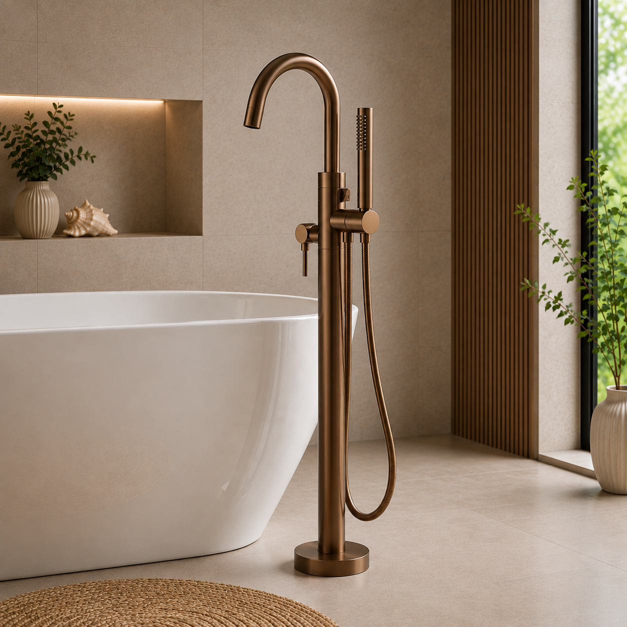 Bewl Freestanding Bath Shower Mixer Tap – 5 Finishes