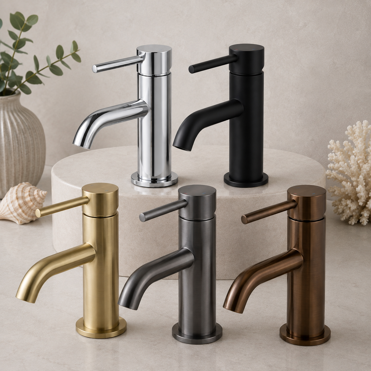 Bewl Mini Mono Basin Mixer Tap – 5 Finishes