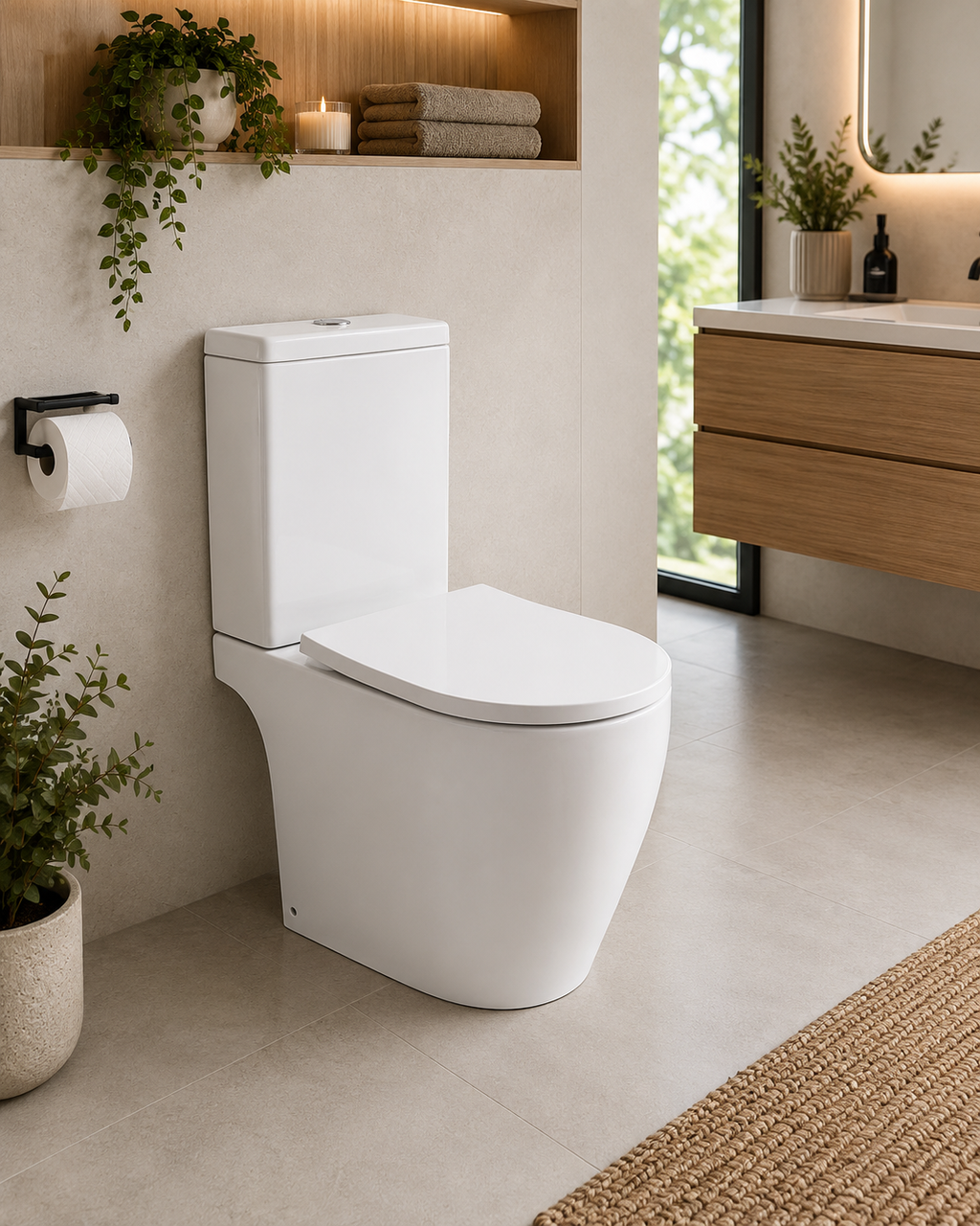Bewl Close Coupled WC with Cistern with Tornado Flush – Open Back