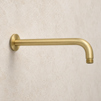 Bewl Shower Arm 300mm - Matt Brushed Brass