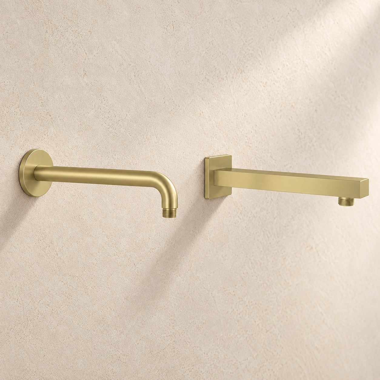 Bewl Shower Arm 300mm - Matt Brushed Brass