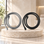 1.5m PVC Shower Hose – Chrome or Matt Black