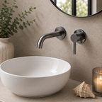 Bewl Single Lever Wall Mounted Basin Mixer Tap – 5 Finishes