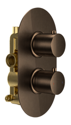 Bewl Single Outlet 2 Control Concealed Thermostatic Shower Valve