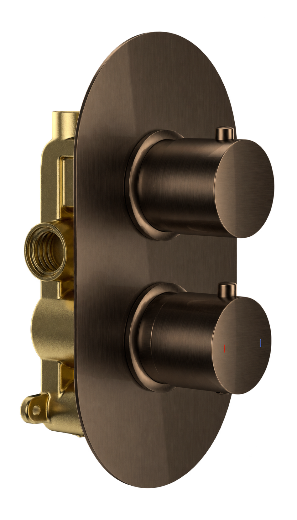 Bewl Single Outlet 2 Control Concealed Thermostatic Shower Valve
