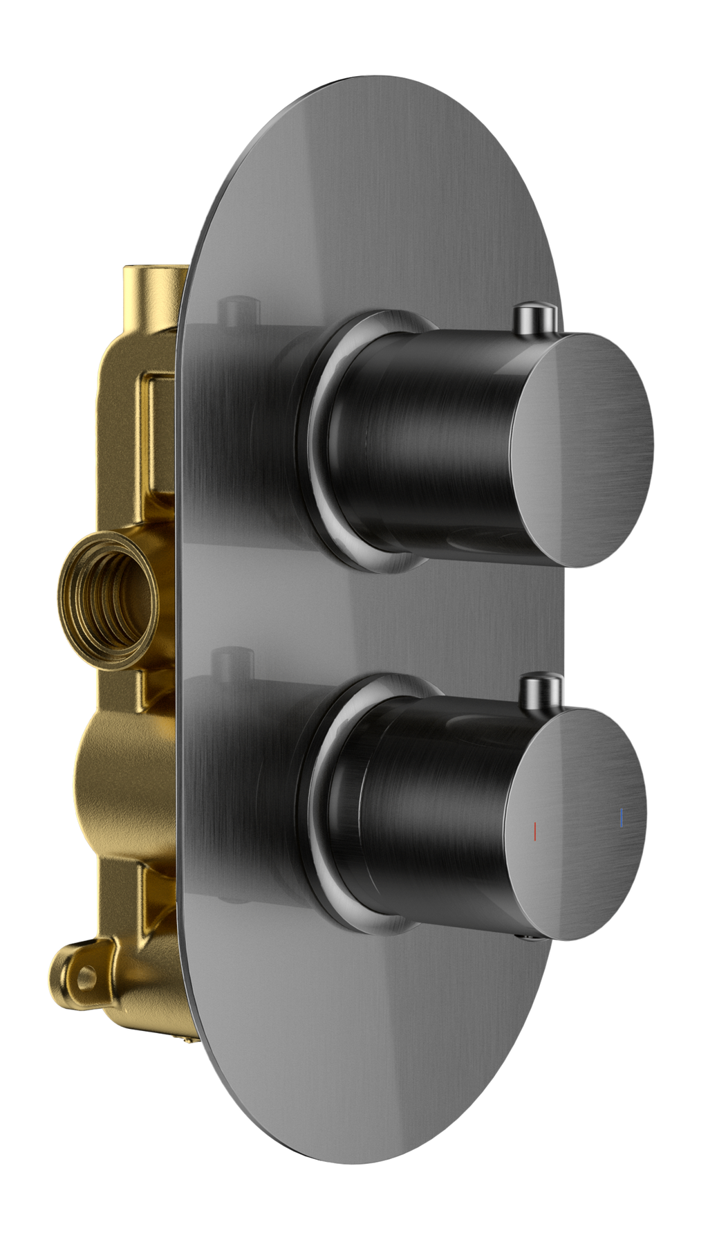 Bewl Single Outlet 2 Control Concealed Thermostatic Shower Valve