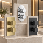 Bewl Single Outlet Two Control Concealed Thermostatic Shower Valve
