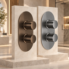 Bewl Single Outlet 2 Control Concealed Thermostatic Shower Valve