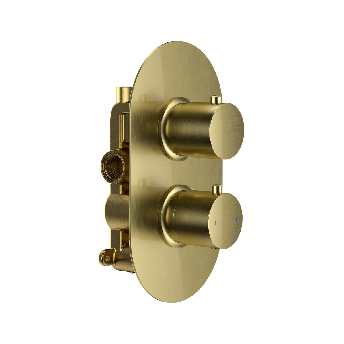 Bewl Single Outlet Two Control Concealed Thermostatic Shower Valve