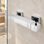 Bedgebury Square Thermostatic Bar Valve - Chrome