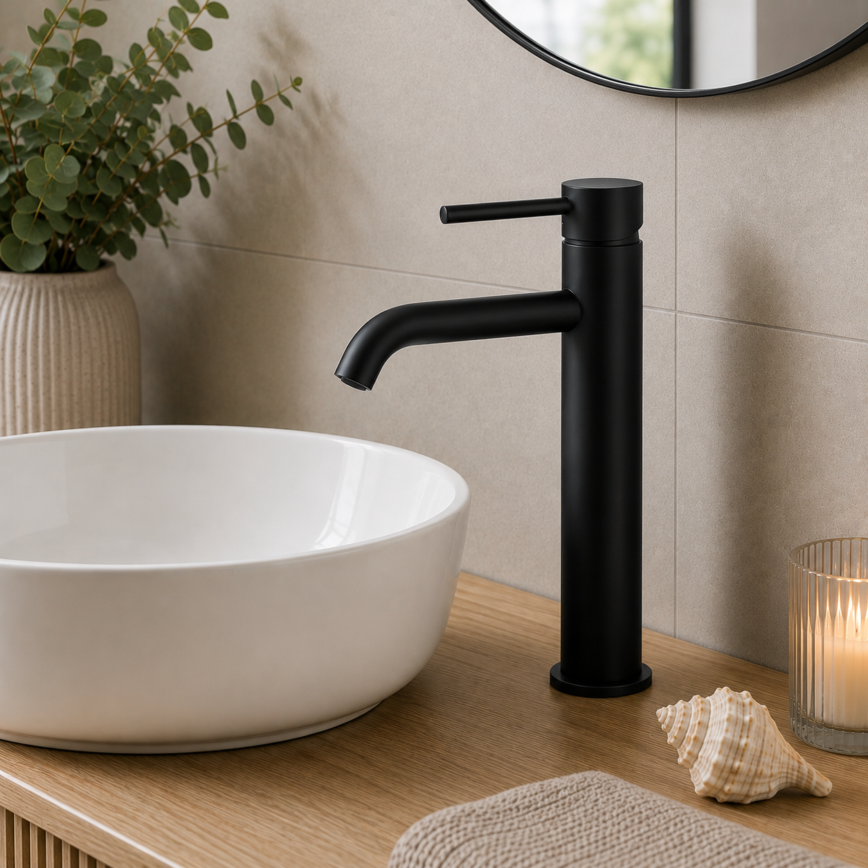 Bewl Mono Tall Basin Mixer Tap – 5 Finishes