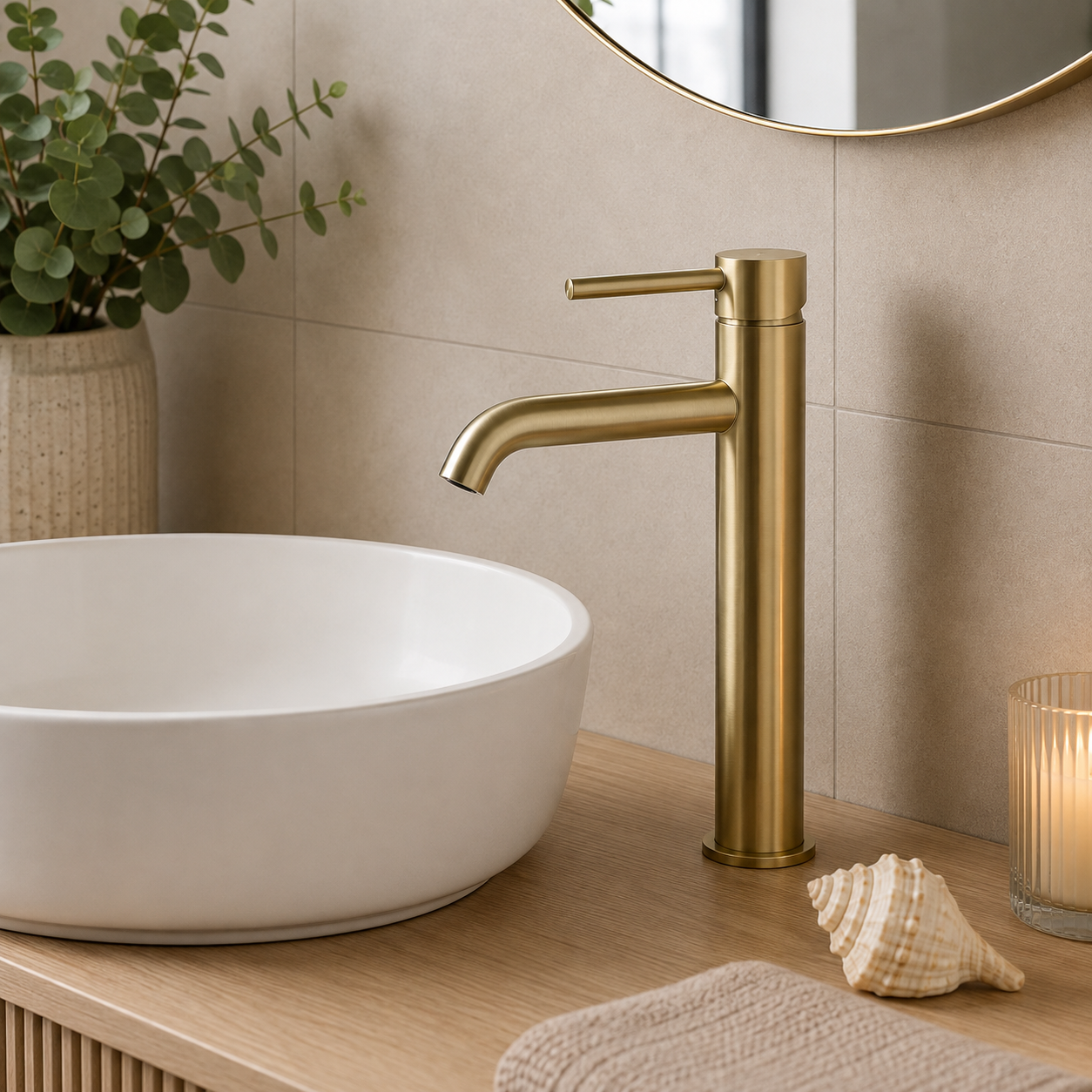 Bewl Mono Tall Basin Mixer Tap – 5 Finishes