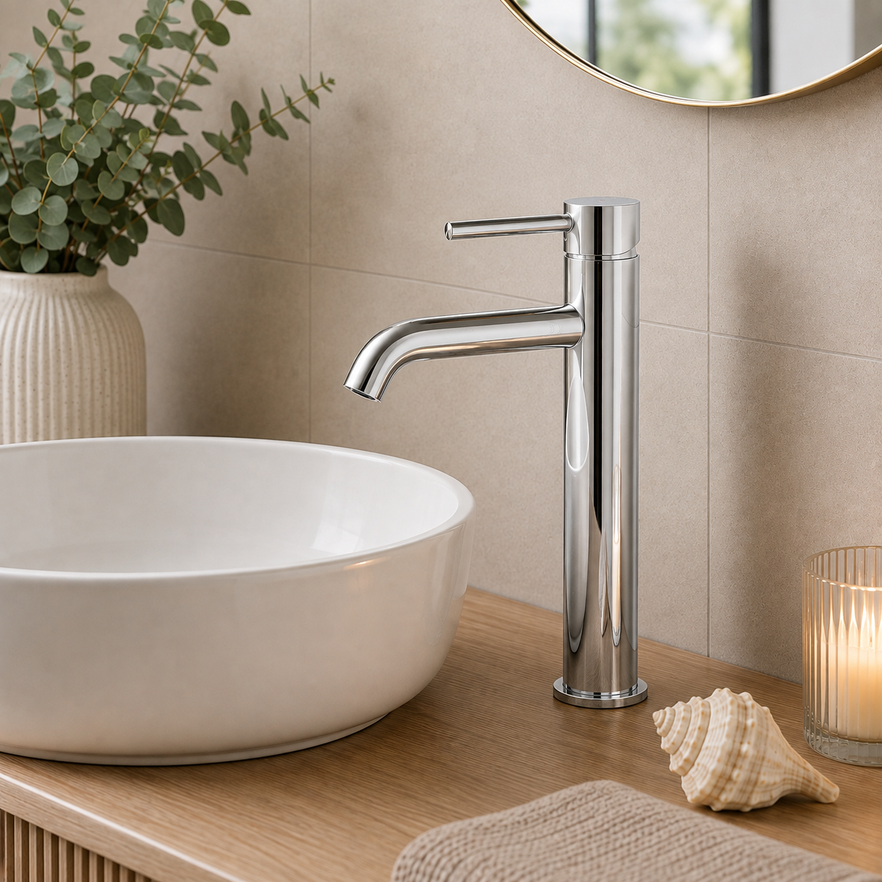 Bewl Mono Tall Basin Mixer Tap – 5 Finishes