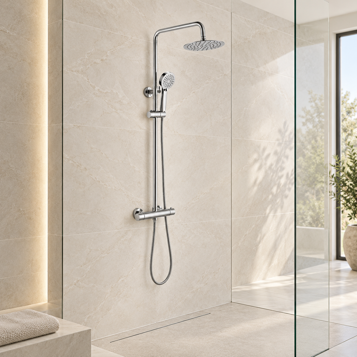 Bewl Round Thermostatic Shower Valve & Kit