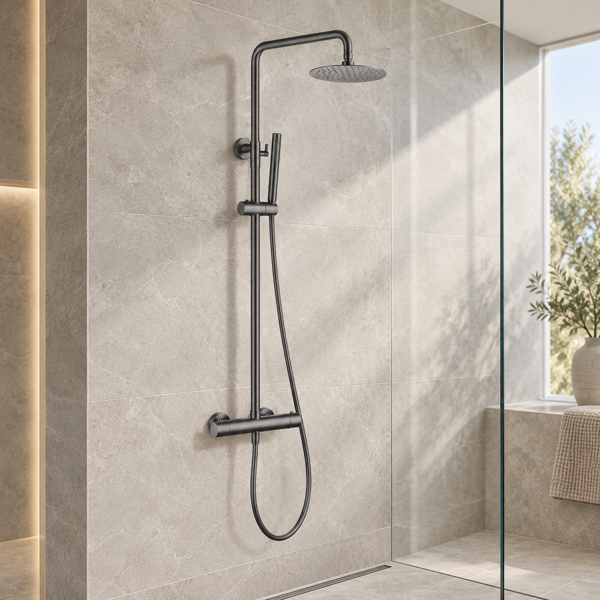 Bewl Round Thermostatic Shower Valve & Kit