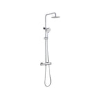 Bidborough Round Thermostatic Shower Kit with Knurled Push Button