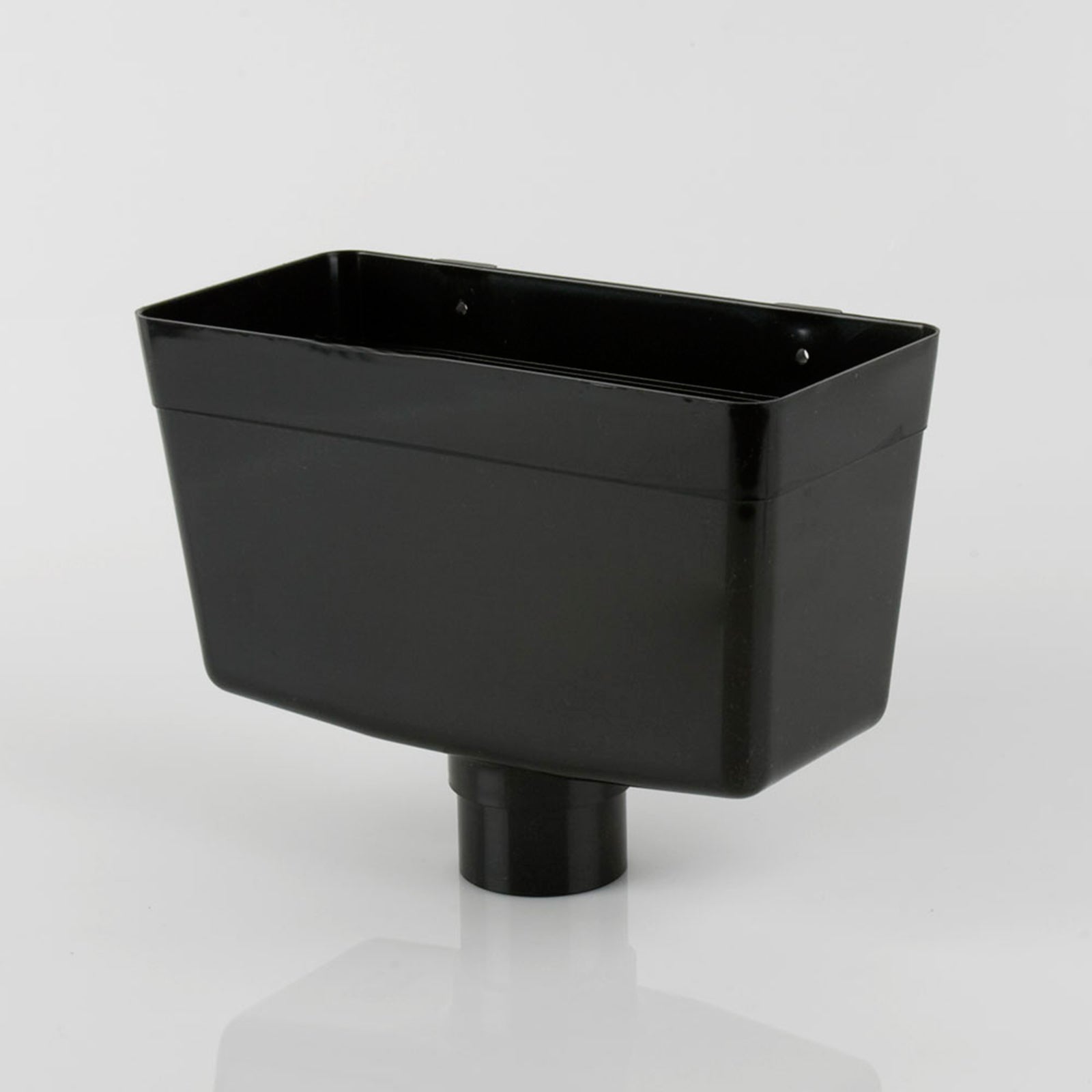 68mm Round Downpipe Rainwater Head Black