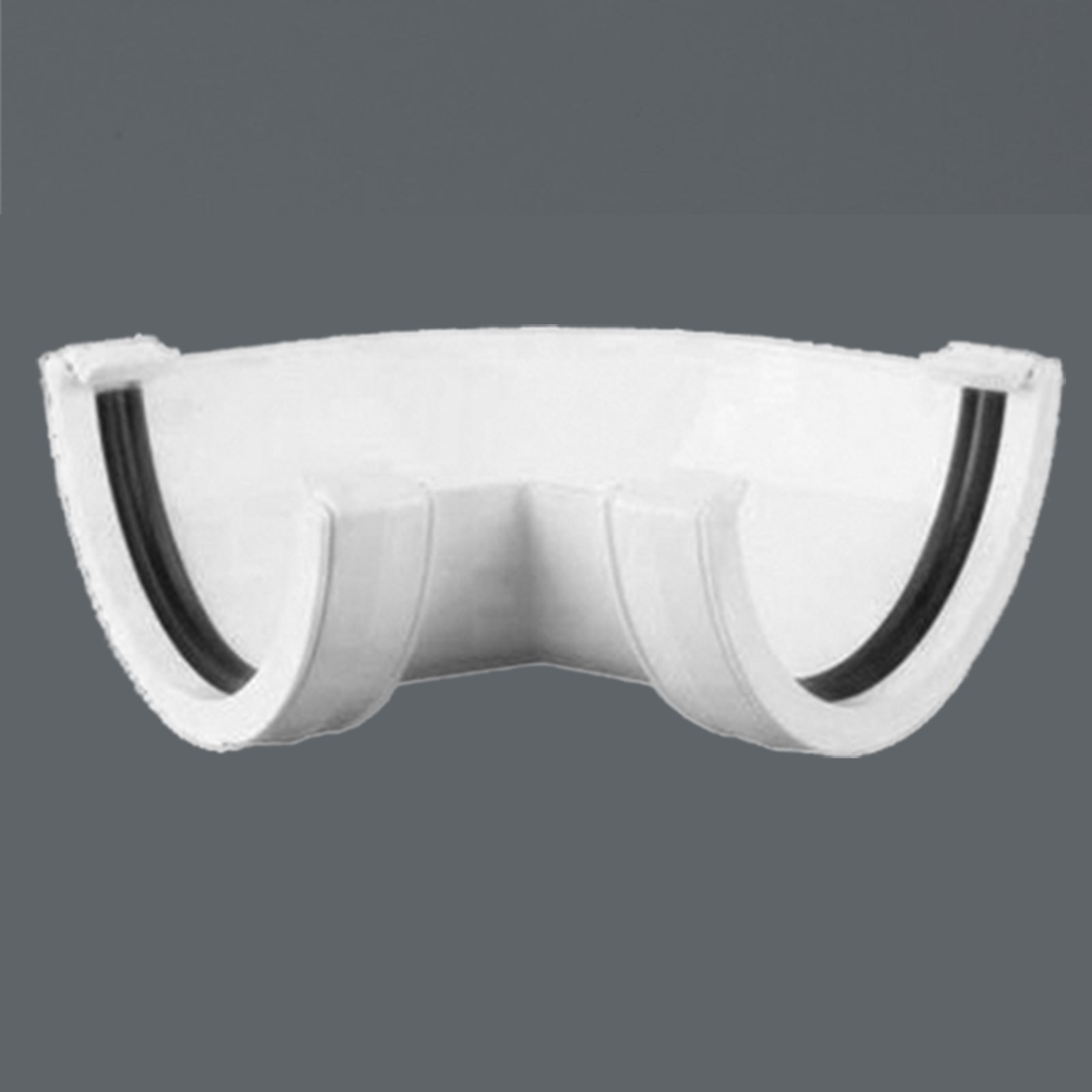 135 Deg Gutter Angle 112mm Roundstyle White