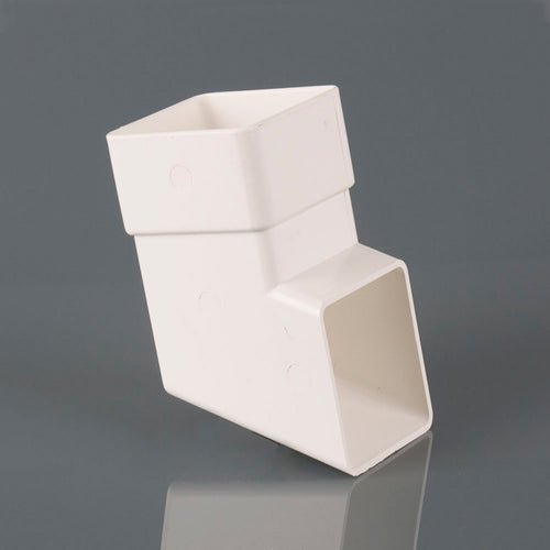 65mm Square Downpipe Shoe White