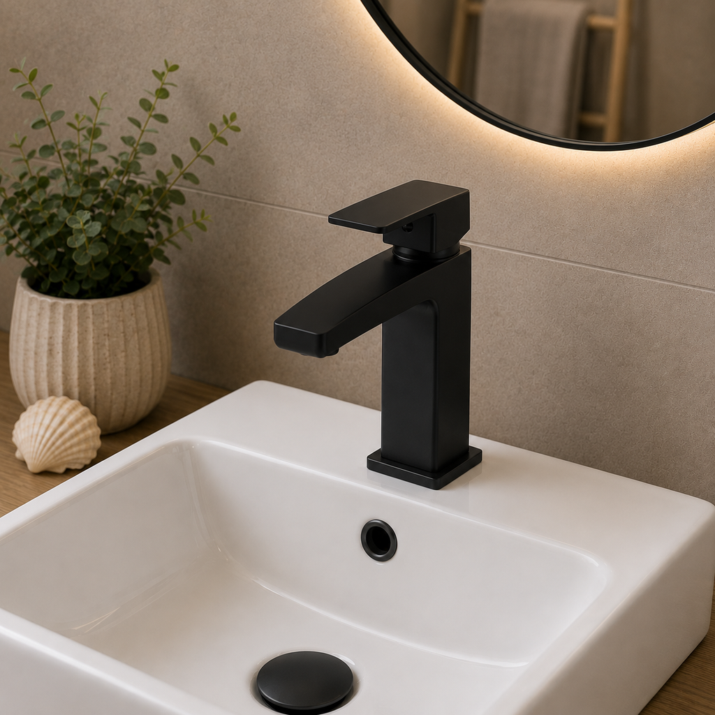 Broadwater Mono Basin Mixer with Click-Clack Waste | 3 Finishes