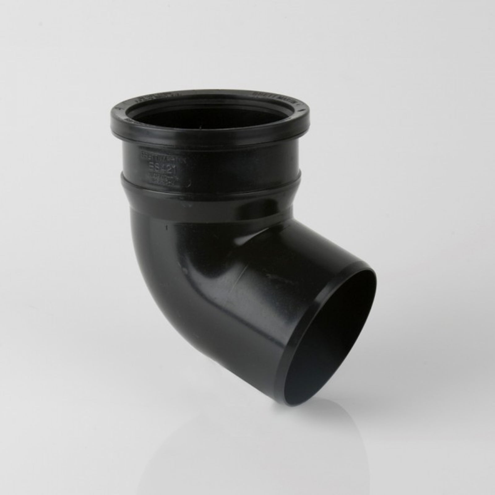 112.5 Deg Single Socket Bend Black
