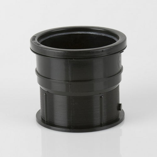 Pvcu To Cast Iron & Salt Glaze Drain Connector Black