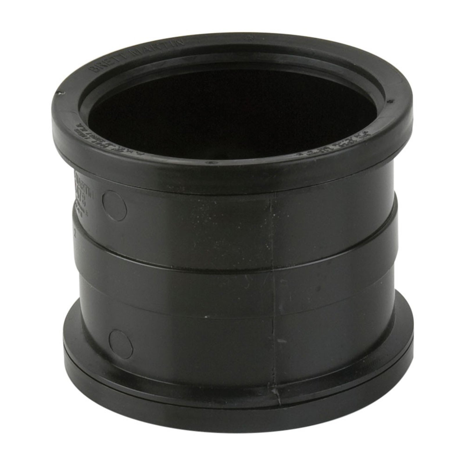 Double Socket Slip Coupler Black