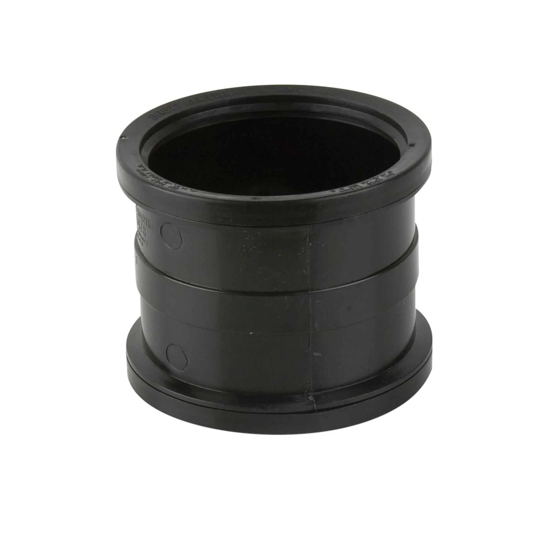 Double Socket Slip Coupler Black