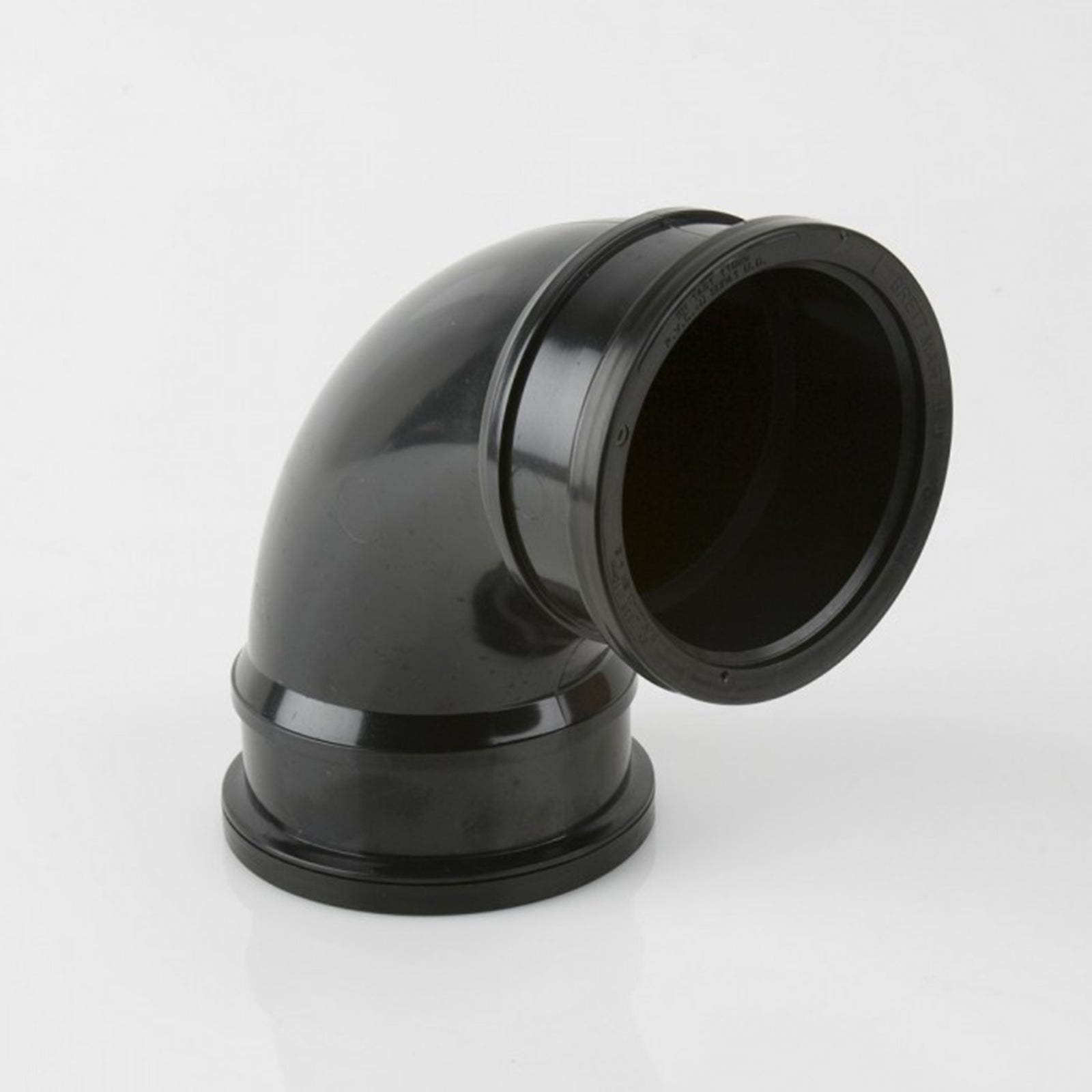 92.5 Deg Double Socket Bend Black
