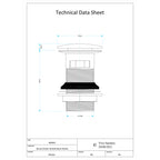 Round Clicker Slotted Basin Waste - Chrome