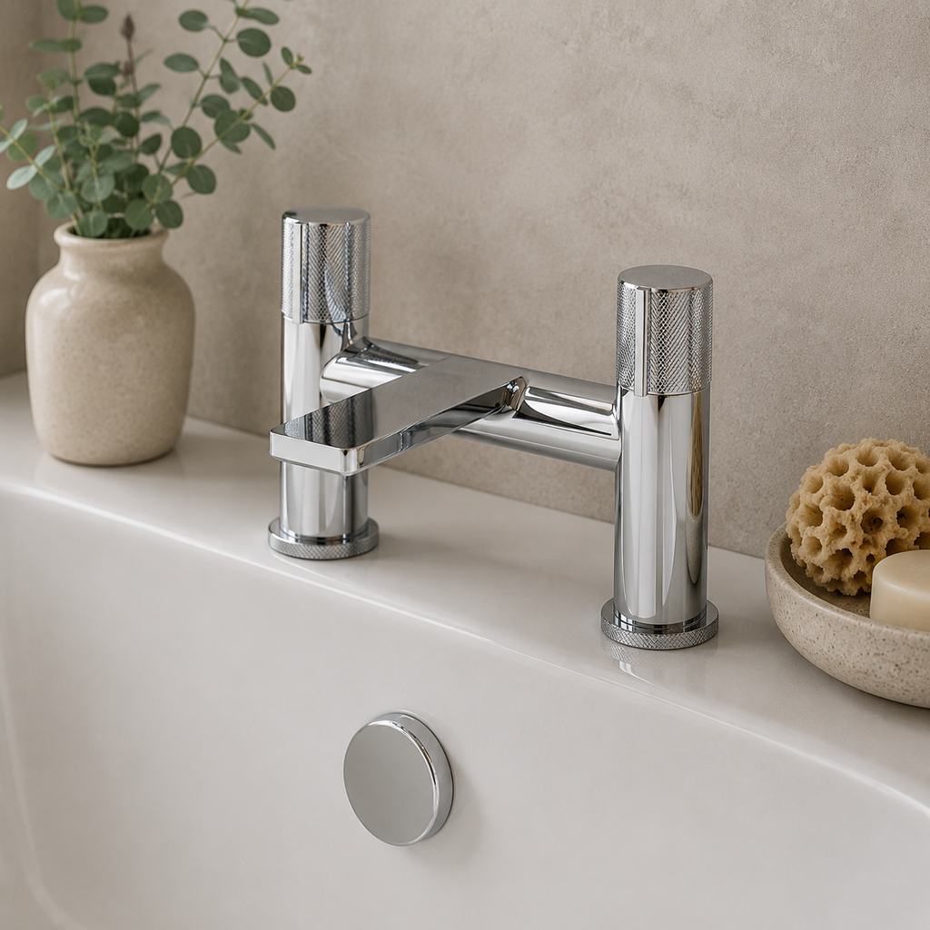 Calverley Deck Mounted Bath Filler Tap – Chrome