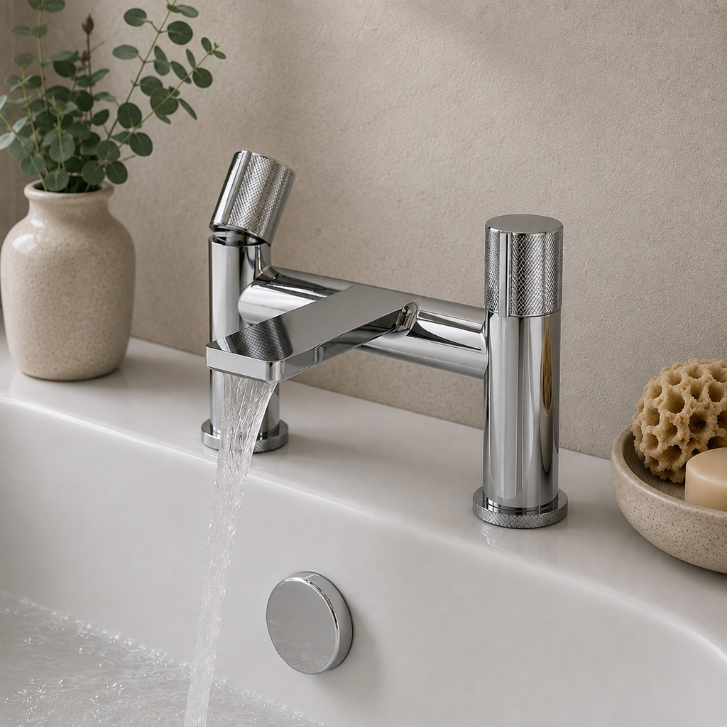 Calverley Deck Mounted Bath Filler Tap – Chrome